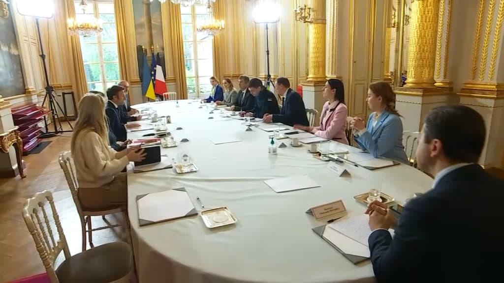 Le maire de Melitopol à l'Élysée le 1er avril 2022. Le maire de Melitopol à l'Élysée le 1er avril 2022.
