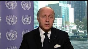 Laurent Fabius au siège de l'ONU à New York