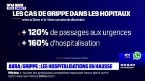 Auvergne-Rhône-Alpes: les hospitalisations pour la grippe en hausse