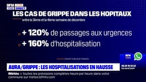 Auvergne-Rhône-Alpes: les hospitalisations pour la grippe en hausse