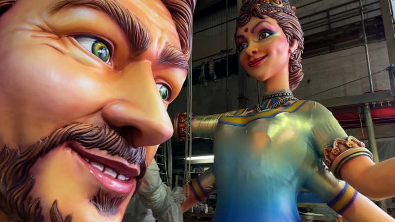 "Un grand moment": les chars du roi et de la reine du Carnaval de Nice ont été assemblés