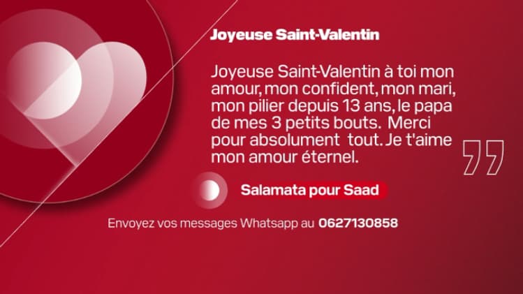 Message de Saint-Valentin, BFM Grand Lille.