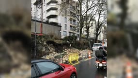 Un éboulement s'est produit lundi 4 décembre à Saint-Cloud (Hauts-de-Seine)