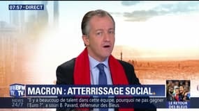 L'édito de Christophe Barbier: Macron, atterrissage social