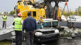 Accident mortel suite à une tempête à Timisoara, en Roumanie, le 17 septembre 2017