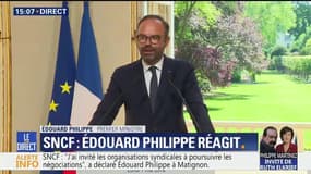 SNCF : "Le gouvernement ne reviendra pas sur les grands principes" de la réforme, annonce Philippe assumant sa "fermeté"