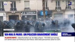 1er-Mai: un policier gravement brûlé à Paris