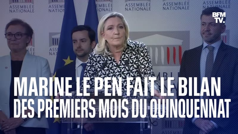 Premiers mois du quinquennat: la conférence de presse de Marine Le Pen en intégralité