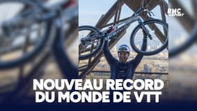 Nouveau record du monde en VTT sur la tour Eiffel