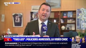 Policiers pris à partie: pour Karl Olive, maire de Poissy, "c'est de la provocation et une remise en question de la République