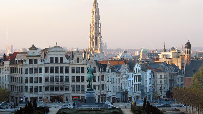 Vue du centre-ville de Bruxelles