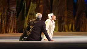 Morgan Freeman et Ghanim Al Muftah