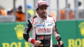 Fernando Alonso lors des 24h du Mans, le 16 juin 2019