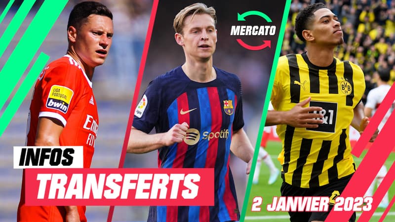 Draxler, De Jong, Bellingham... Les 5 infos mercato du 2 janvier à la mi-journée