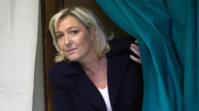 Marine Le Pen, le 29 mars 2015 à Hénin-Beaumont
