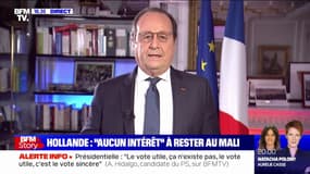 François Hollande sur la présence militaire française au Mali: "Si j'avais été en situation d'être président, je me serais désengagé plus tôt"