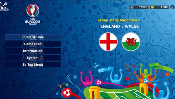 S'il est bien estampillé Euro 2016, le menu de jeu est la copie conforme de celui de PES 2016
