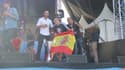Toute la joie d'Alex Alguacil, sur le toit de l'Europe en remportant l'UEFA Euro 2016 Virtual Tournament