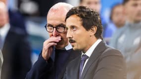 Frank McCourt et Pablo Longoria avec l'OM en novembre 2024