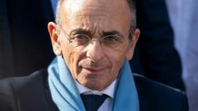 Eric Zemmour, en campagne, au marché d'Aulnay-sous-Bois, le 22 marsi 2022