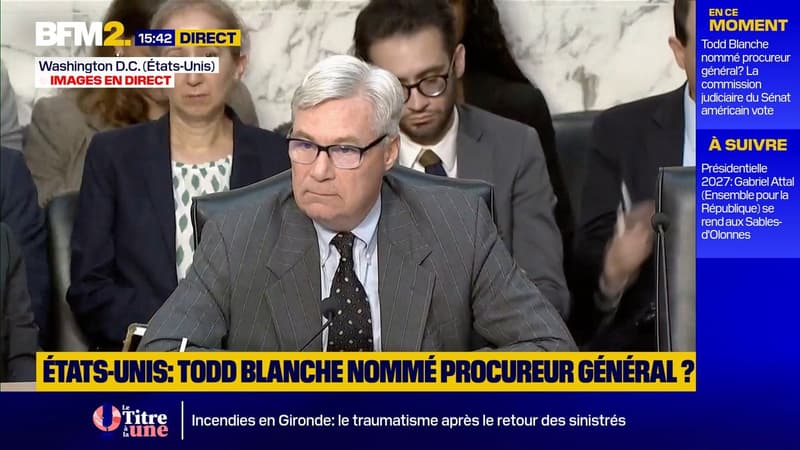 "Il a participé à la dissimulation des dossiers Epstein": un sénateur américain s'oppose à la nomination de Todd Blanche comme ministre de la Justice des États-Unis