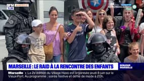 Marseille: des enfants malades rencontrent les policiers d'élite du Raid