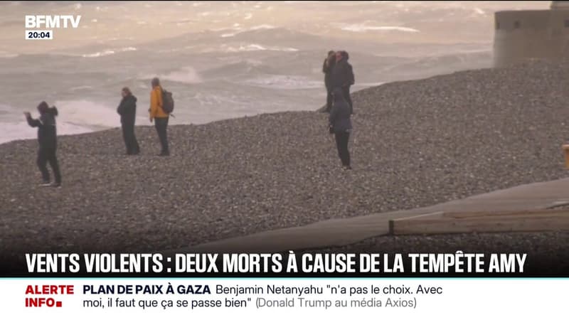 Tempête Amy: 17.000 foyers étaient privés d'électricité à 18h30 en Normandie et dans les Hauts-de-France