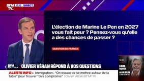 2027: Olivier Véran "considère" que Marine Le Pen "ne gagnera pas"