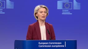La présidente de la Commission européenne Ursula von der Leyen le mercredi 3 décembre 2025 à Bruxelles.
