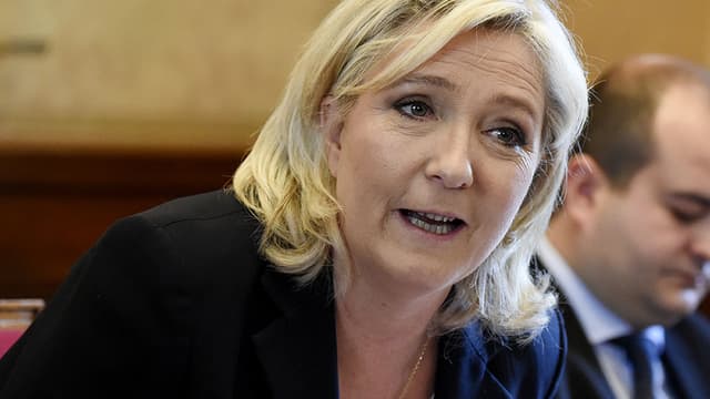 Marine Le Pen le 7 avril 2016, à Paris. (Photo d'illustration)