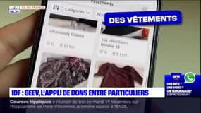 Vêtements, meubles... Geev, l'application de dons entre particuliers