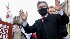 Le chef de file de LFI, Jean-Luc Mélenchon, le 1er mai 2021