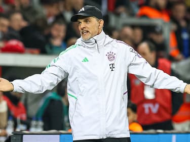 L'entraîneur du Bayern Thomas Tuchel face à Leverkusen le 11 février 2024