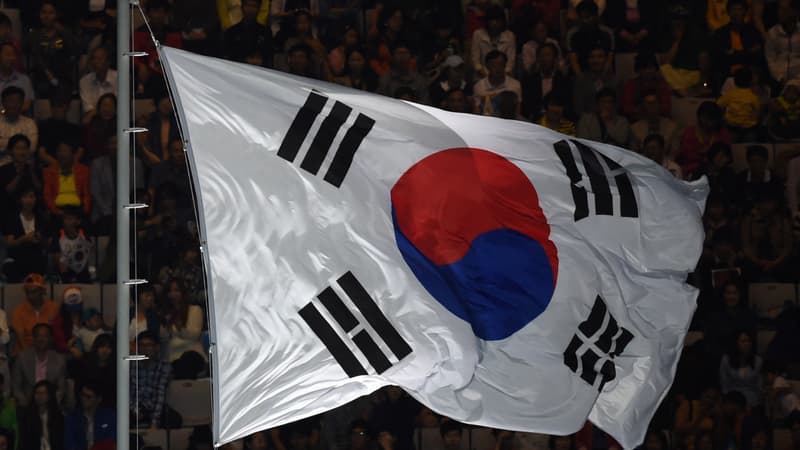 Le drapeau de la Corée du Sud (illustration)