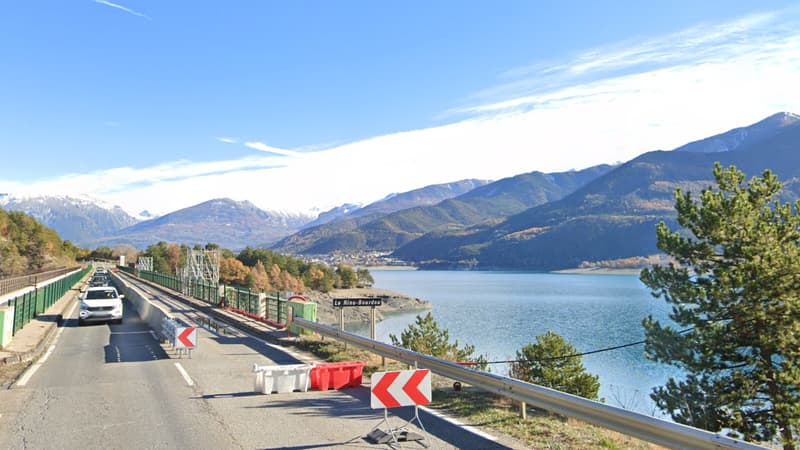 Le pont Riou-Bourdou sur la RN94 dans les Hautes-Alpes, en novembre 2022.