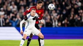 Raphaël Varane lors de Copenhague-Manchester United, le 8 novembre en Ligue des champions