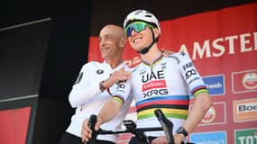 Mauro Gianetti et Tadej Pogacar le 20 avril 2025