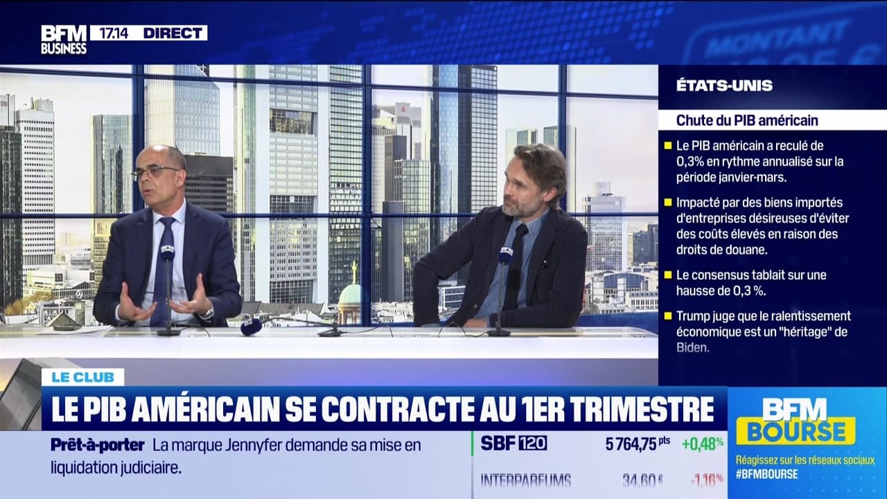 Le Club : Le PIB américain se contracte au 1er trimestre - 30/04