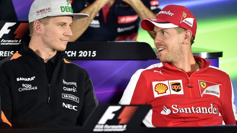 Nico Hülkenberg et Sebastian Vettel 