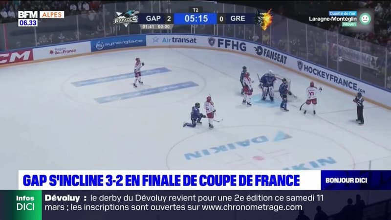 Coupe de France de hockey sur glace: les Rapaces de Gap s&#039;inclinent en finale contre Grenoble