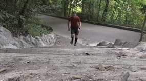Guillaume se prépare pour l'Ultra Trail du Mont Blanc