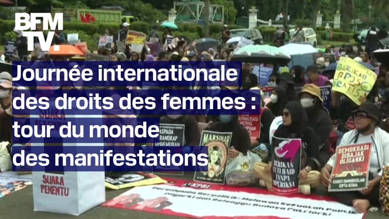 Journée internationale des droits des femmes: tour du monde en images des manifestations