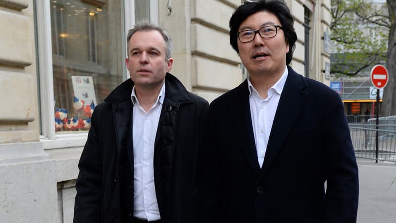 François de Rugy et Jean-Vincent Placé, le 4 avril 2015