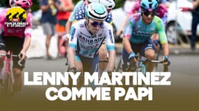 Tour de France (E10) : "Il doit être super heureux", L. Martinez récupère le maillot à pois 47 ans après son grand-père