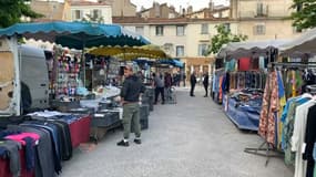 Le marché de la Plaine à Marseille le 3 mai 2022