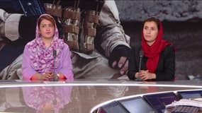 Naveen Hashim et Muzghan Feraji, deux femmes afghanes arrivées en France, le 8 septembre 2023 sur BFMTV