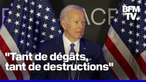 Joe Biden attaque l'administration Trump dans son premier discours depuis son départ de la Maison Blanche