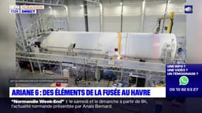 Ariane 6: des éléments de la fusée viennent de quitter le port du Havre 