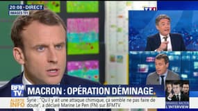 Emmanuel Macron: opération déminage
