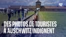 Une photo de bain de soleil sur les rails du camp d'Auschwitz crée la polémique